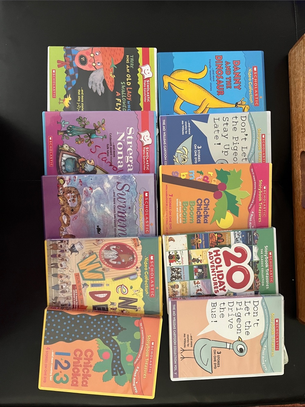 Scholastic Kids DVD Set - Colorful Assorted Children's Titles (10)